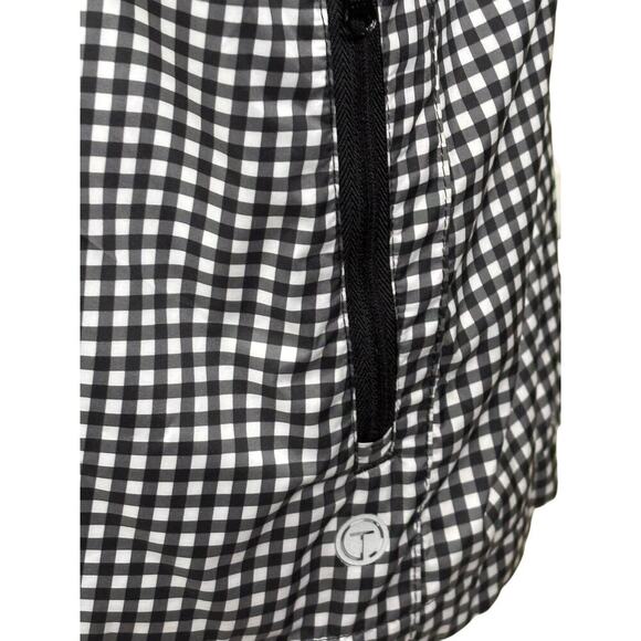 T by Talbots black gingham vest, LP, casual, layering, sporty, Americana - Picture 4 of 6